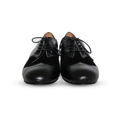 Peaky Blinders 1930s inspired vintage style ladies ankle oxford bootie retro black boot womens shoes Charlie Stone
