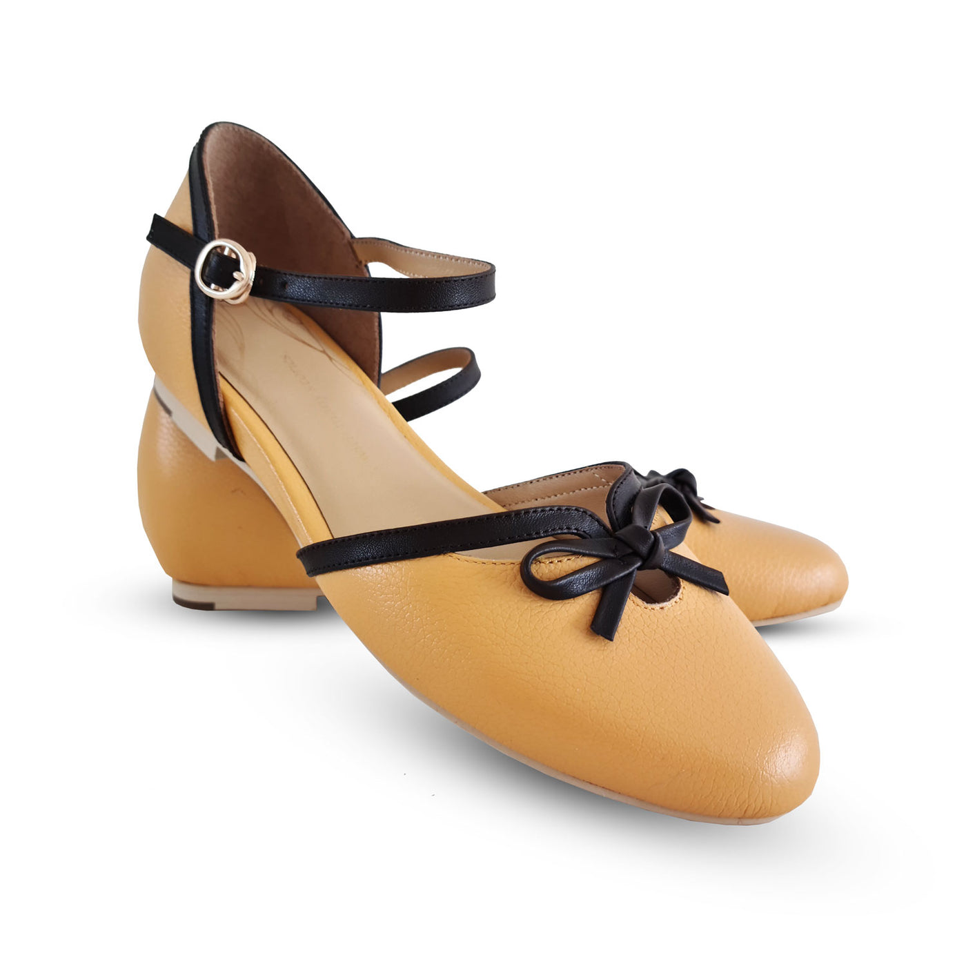 Charlie Stone Vintage Inspired Flats Retro 1940’s 1950’s Style Ladies Shoes Forest Suede Leather and Vegan Harry Potter Cosplay Hufflepuff