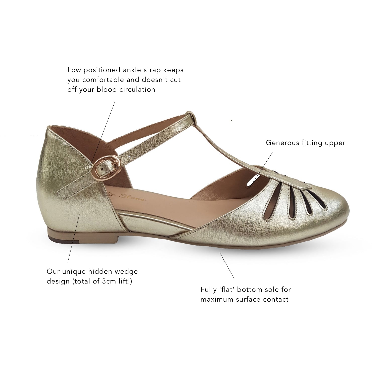 CHARLIE STONE SINGAPORE METALLIC GOLD