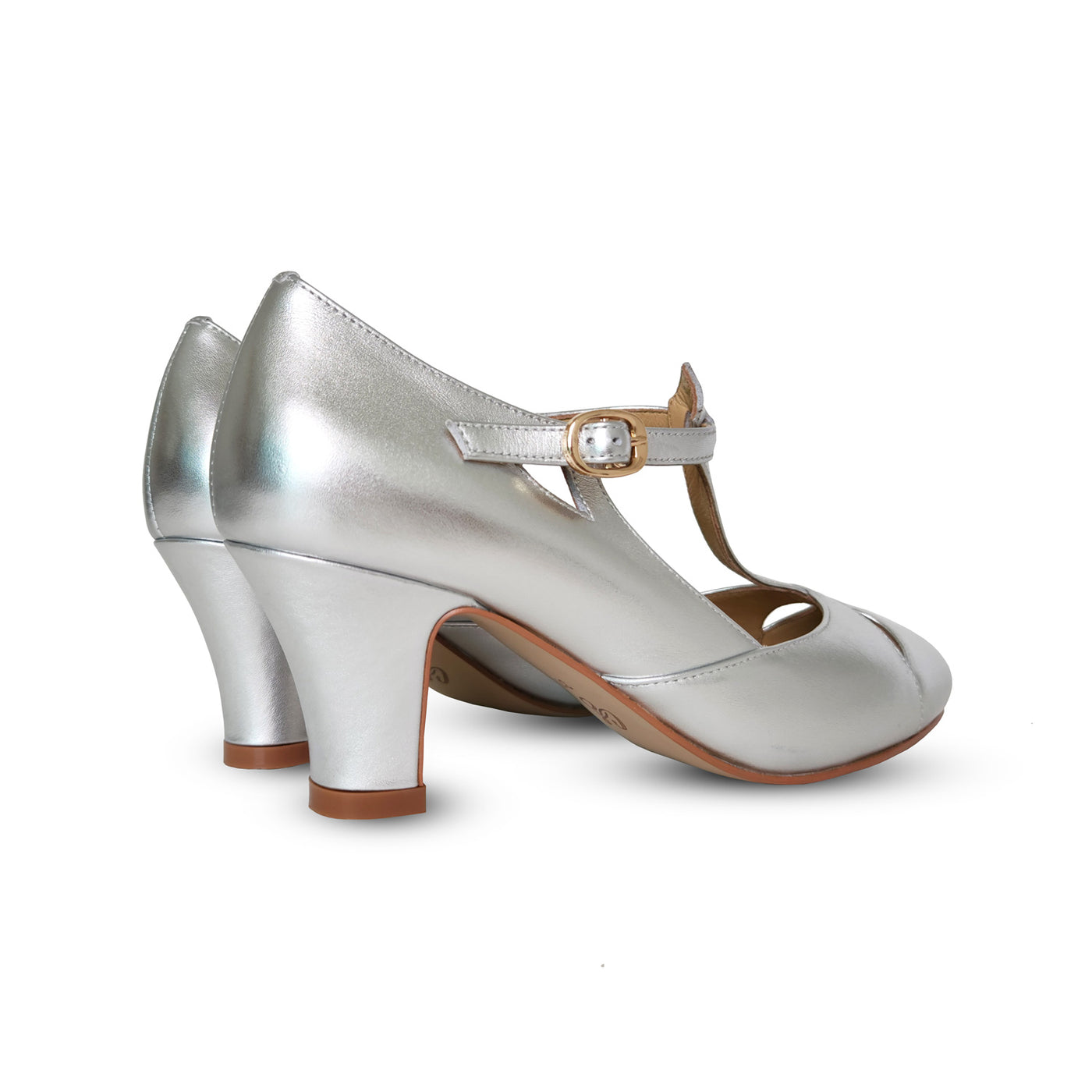 Peaky Blinders 1930s inspired vintage style ladies heel gatsby retro silver women shoes Charlie Stone