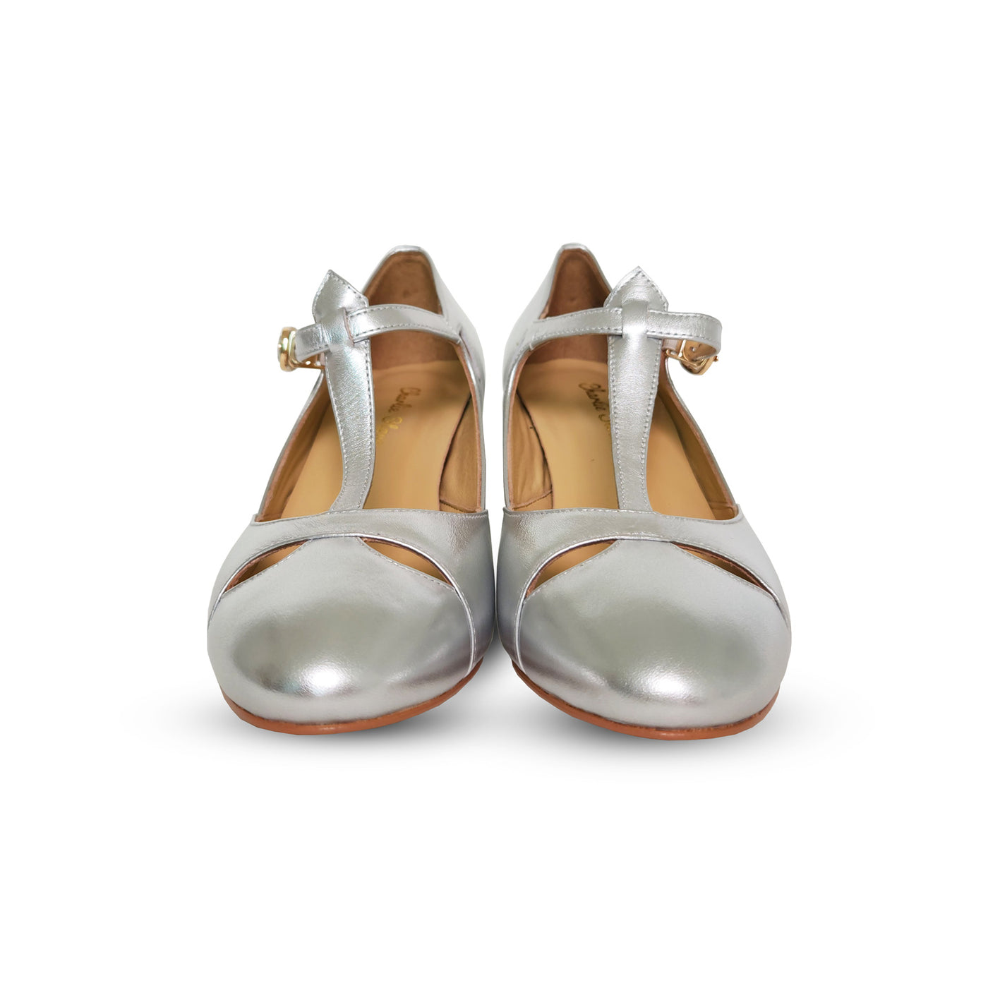 Peaky Blinders 1930s inspired vintage style ladies heel gatsby retro silver women shoes Charlie Stone