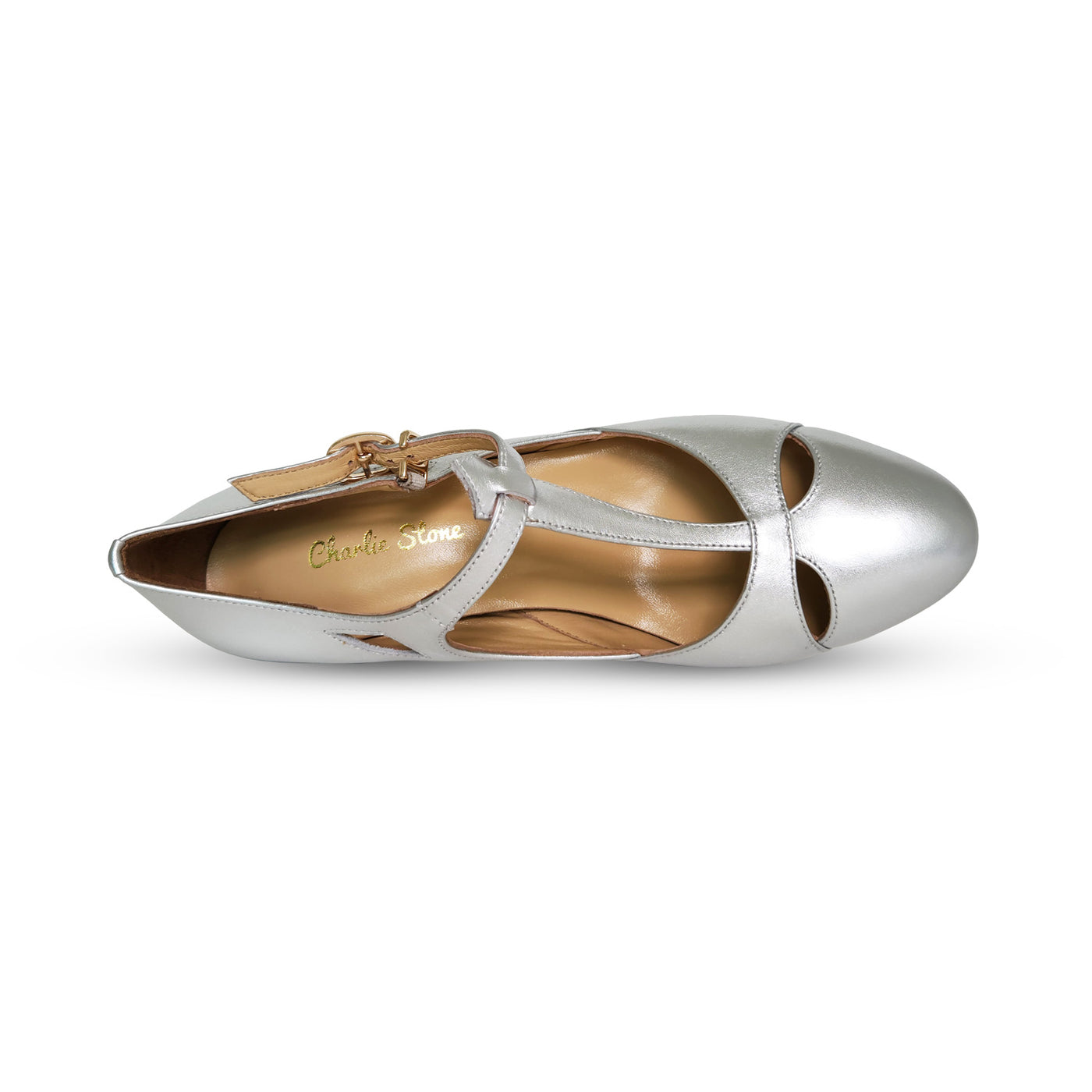 Peaky Blinders 1930s inspired vintage style ladies heel gatsby retro silver women shoes Charlie Stone